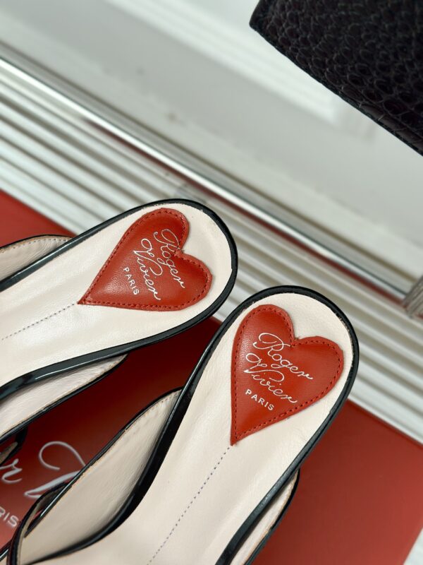 Roger Vivier - Mary Jane Virgule Mules in Patent Leather