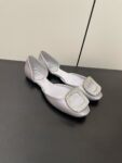 Roger Vivier - Chips Crystal Strass Buckle D'Orsay Flats