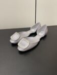 Roger Vivier - Chips Crystal Strass Buckle D'Orsay Flats