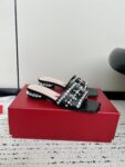 Roger Vivier - Strass Heel Disco Mules in Nappa Leather