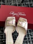 Roger Vivier - Trompette Metal Buckle Mules in Patent Leather