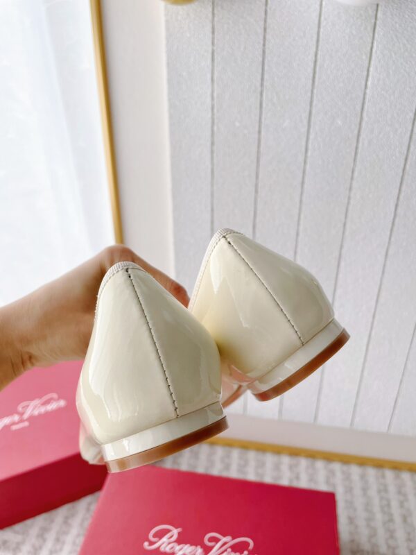 Roger Vivier - Très Vivier Strass Buckle Ballerinas in Nappa Leather