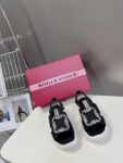 Roger Vivier - Viv' Run Light Strass Buckle Sandals in Fabric