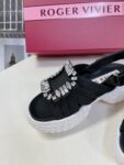 Roger Vivier - Viv' Run Light Strass Buckle Sandals in Fabric