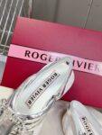 Roger Vivier - Viv' Run Light Strass Buckle Sandals in Fabric