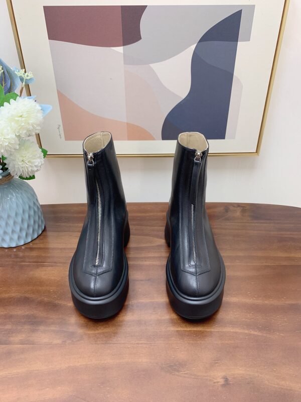 The Row - Zipped Boot I in Leather