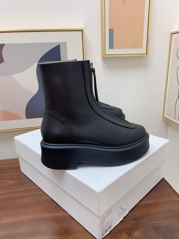 The Row - Zipped Boot I in Leather
