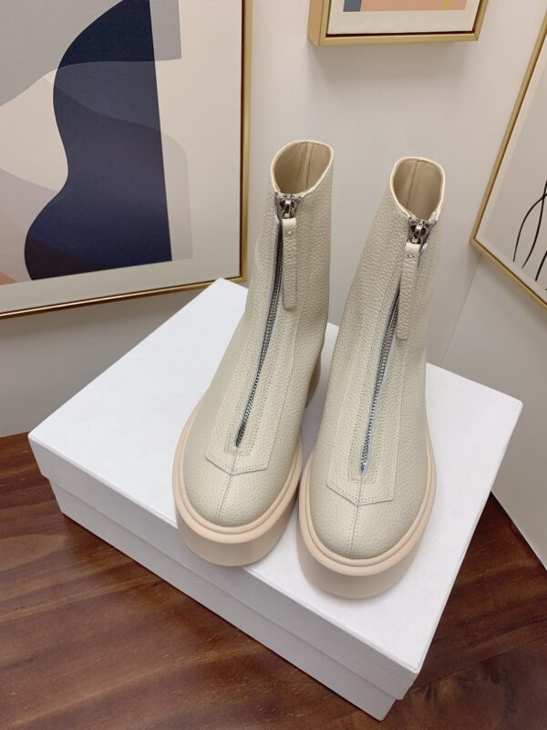 The Row - Zipped Boot I in Leather