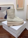 The Row - Zipped Boot I in Leather