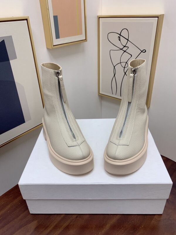 The Row - Zipped Boot I in Leather