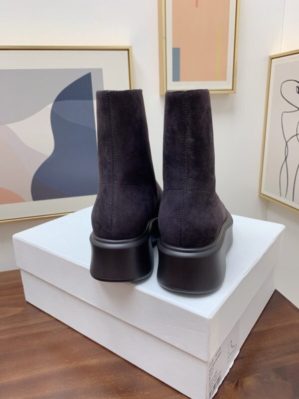 The Row - Zipped Boot I in Suede