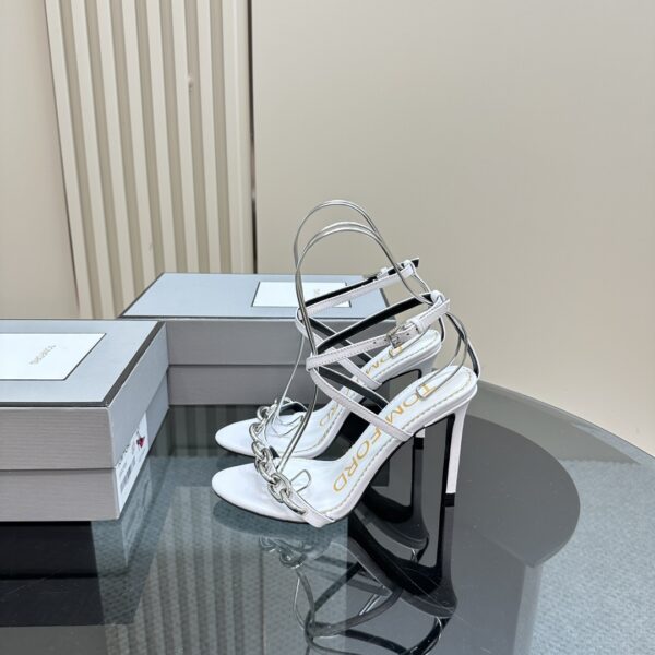 Tom Ford - Chain 105mm Leather Sandals