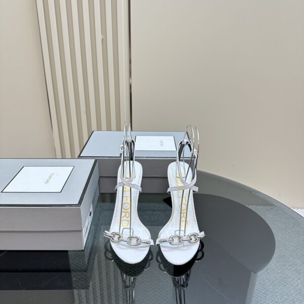 Tom Ford - Chain 105mm Leather Sandals