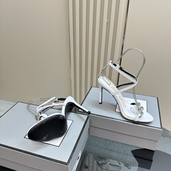 Tom Ford - Chain 105mm Leather Sandals