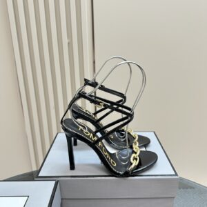 Tom Ford - Chain 105mm Leather Sandals