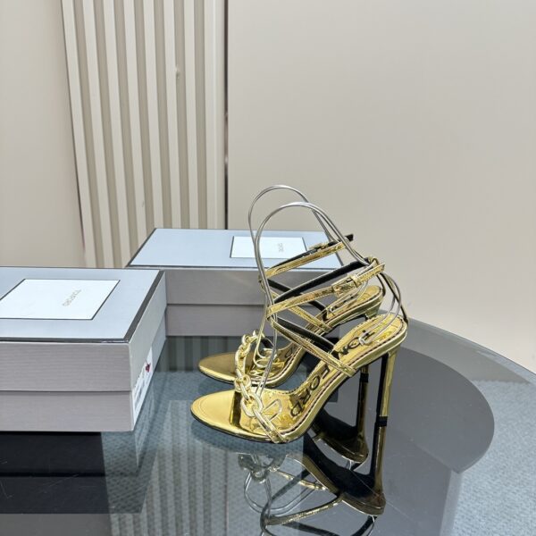 Tom Ford - Chain 105mm Leather Sandals