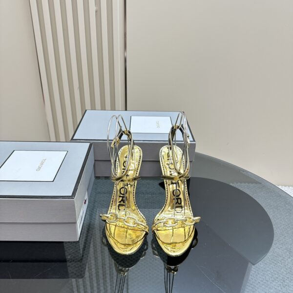 Tom Ford - Chain 105mm Leather Sandals