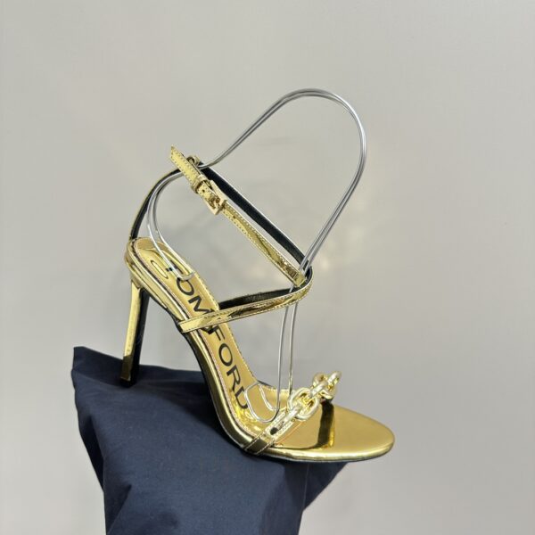 Tom Ford - Chain 105mm Leather Sandals