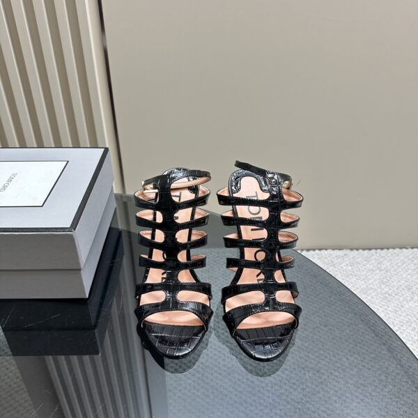 Tom Ford - Stamped Crocodile Leather Carine Sandal