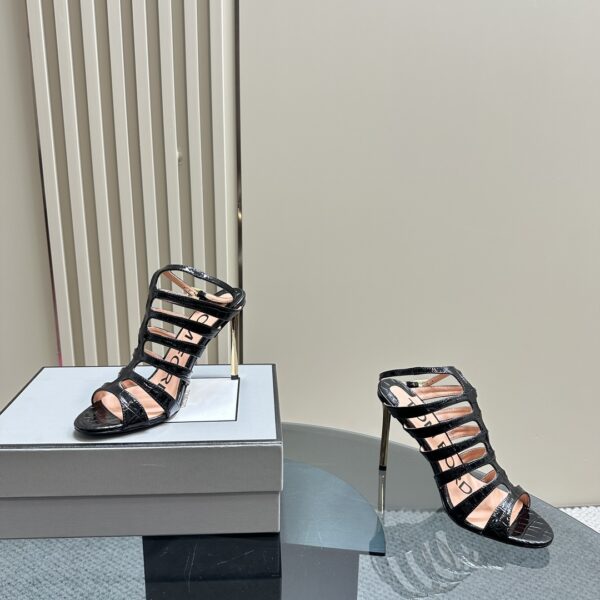 Tom Ford - Stamped Crocodile Leather Carine Sandal