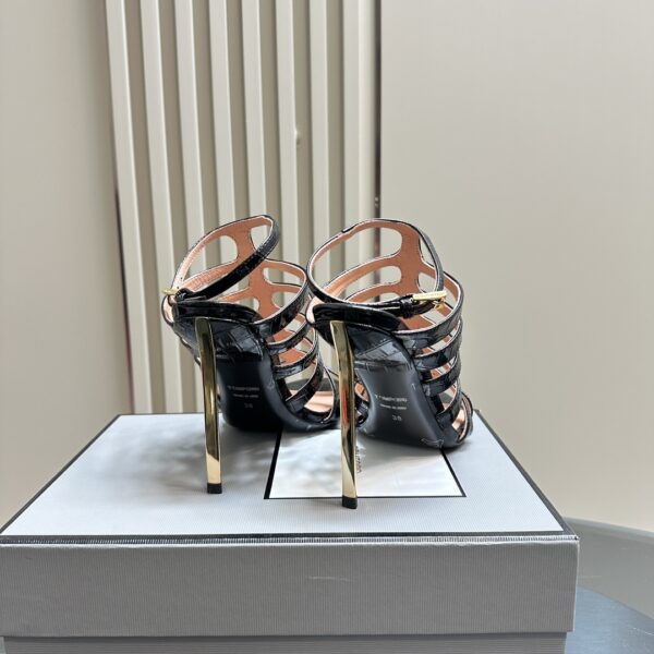 Tom Ford - Stamped Crocodile Leather Carine Sandal