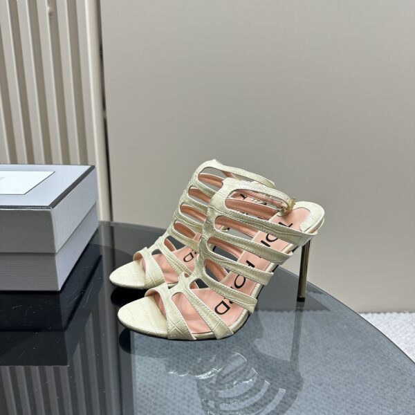 Tom Ford - Stamped Crocodile Leather Carine Sandal