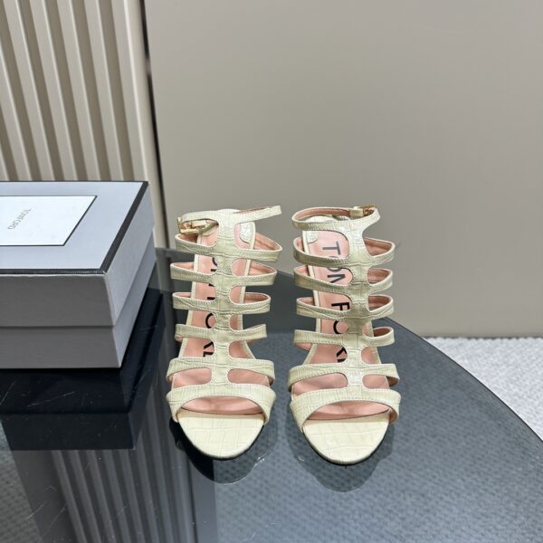 Tom Ford - Stamped Crocodile Leather Carine Sandal