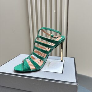 Tom Ford - Stamped Crocodile Leather Carine Sandal