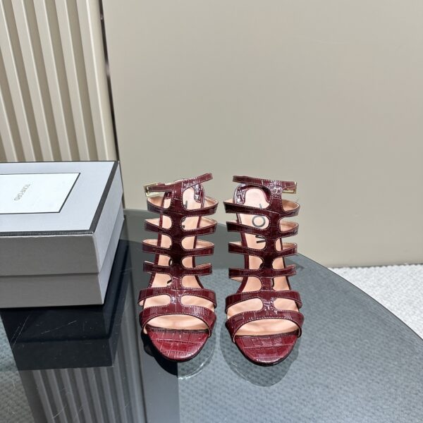 Tom Ford - Stamped Crocodile Leather Carine Sandal