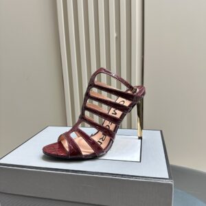 Tom Ford - Stamped Crocodile Leather Carine Sandal
