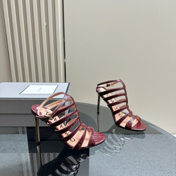 Tom Ford - Stamped Crocodile Leather Carine Sandal