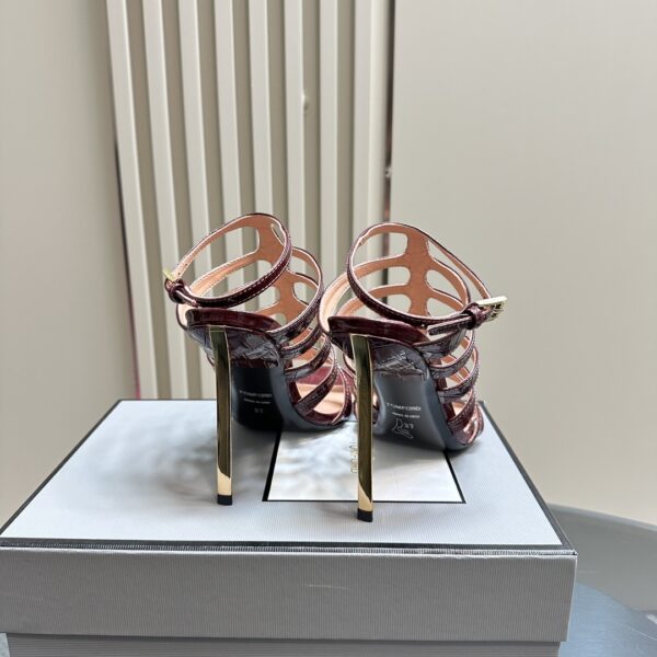Tom Ford - Stamped Crocodile Leather Carine Sandal
