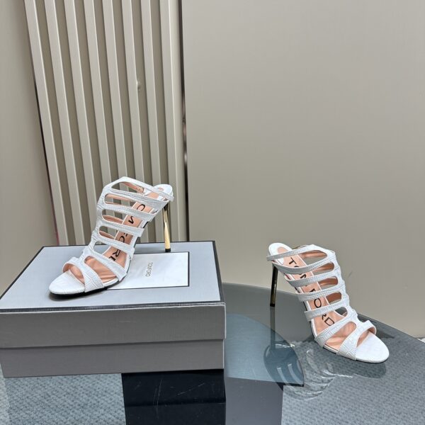 Tom Ford - Stamped Crocodile Leather Carine Sandal