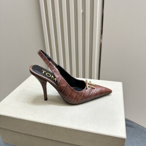 Tom Ford - Logo-Plaque Slingback Pumps