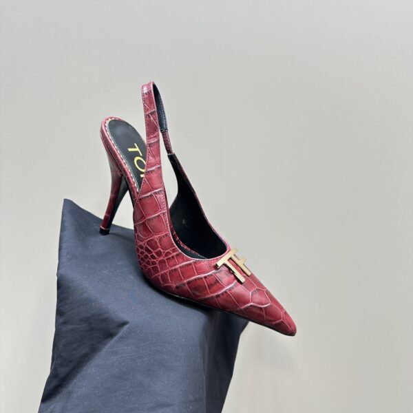 Tom Ford - Logo-Plaque Slingback Pumps