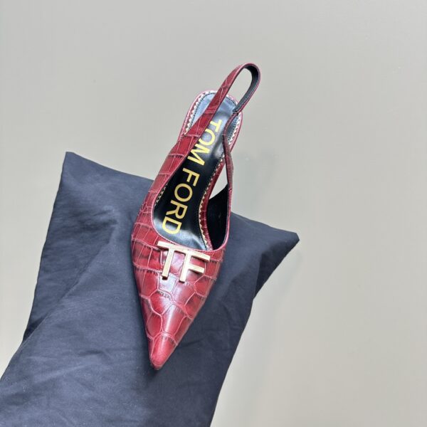 Tom Ford - Logo-Plaque Slingback Pumps