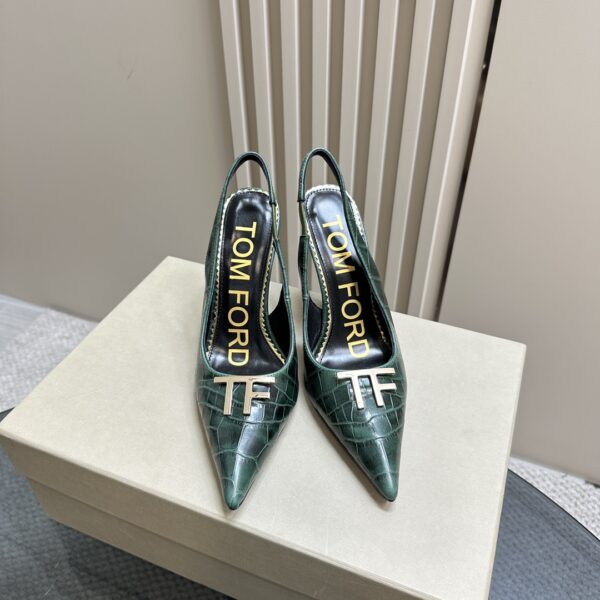 Tom Ford - Logo-Plaque Slingback Pumps