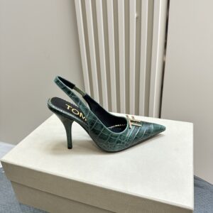Tom Ford - Logo-Plaque Slingback Pumps