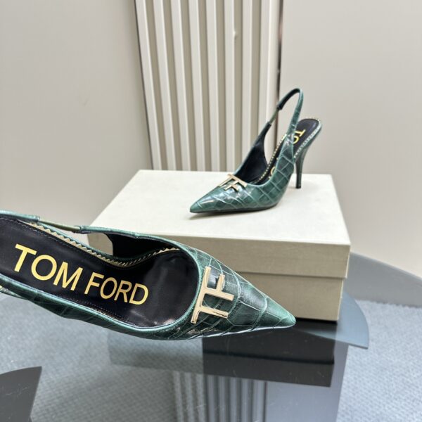 Tom Ford - Logo-Plaque Slingback Pumps
