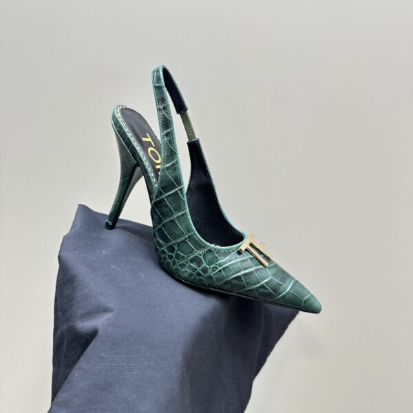 Tom Ford - Logo-Plaque Slingback Pumps