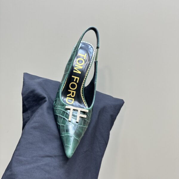 Tom Ford - Logo-Plaque Slingback Pumps