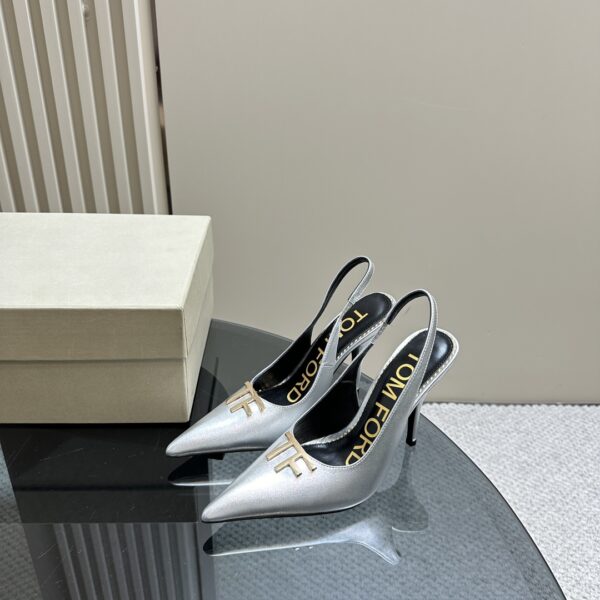 Tom Ford - Logo-Plaque Slingback Pumps