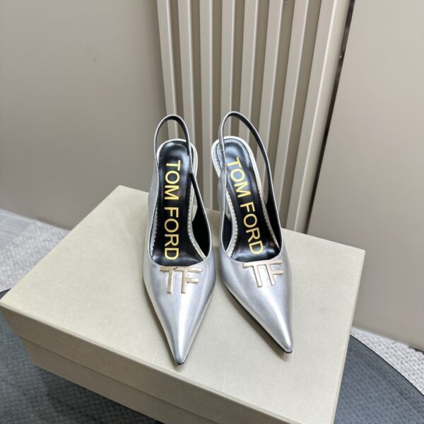 Tom Ford - Logo-Plaque Slingback Pumps