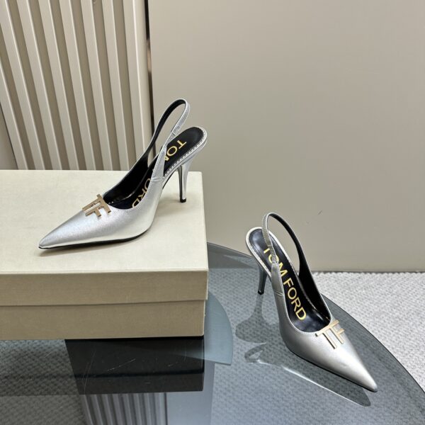 Tom Ford - Logo-Plaque Slingback Pumps