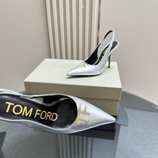 Tom Ford - Logo-Plaque Slingback Pumps