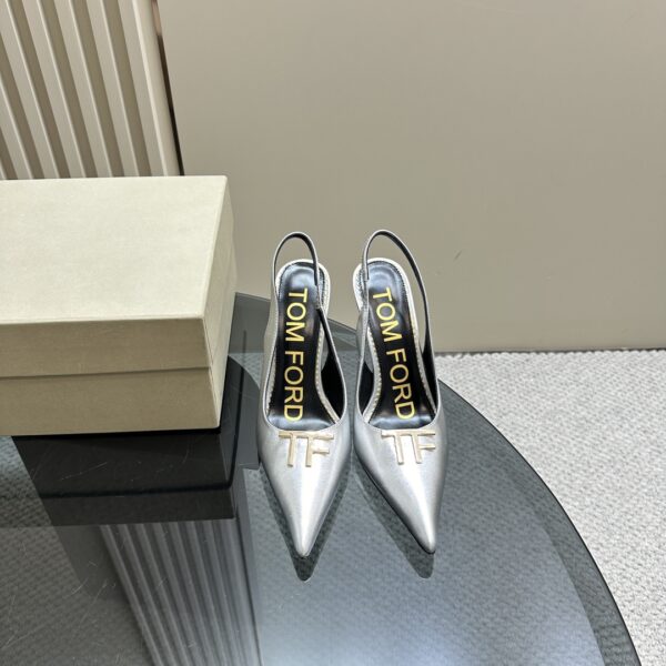 Tom Ford - Logo-Plaque Slingback Pumps
