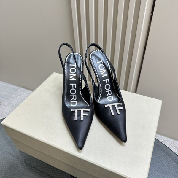 Tom Ford - Logo-Plaque Slingback Pumps