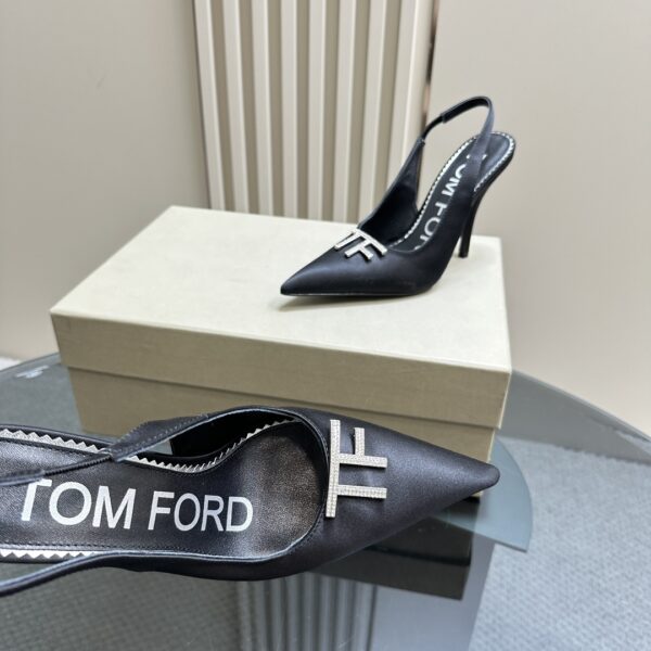 Tom Ford - Logo-Plaque Slingback Pumps