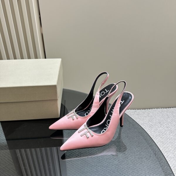 Tom Ford - Logo-Plaque Slingback Pumps