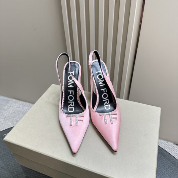 Tom Ford - Logo-Plaque Slingback Pumps